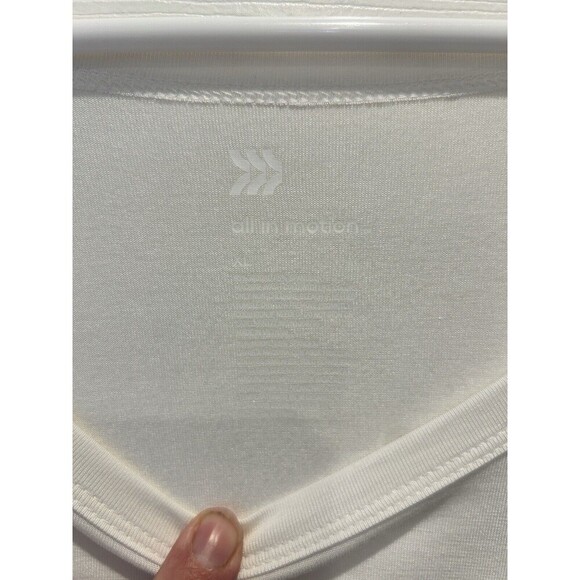All In Motion Womens Long Sleeve Side Slit T-Shirt Moisture Wicking White NWT XL - Picture 3 of 6